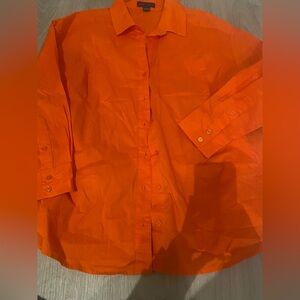 Sanctuary Slit Back Poplin Shirt in Red Hots